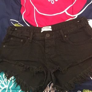 Black jean daisy dukes